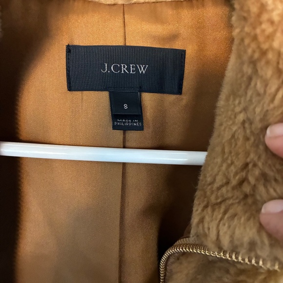 J. Crew Golden Hickory Plush Fleece Excursion Vest Size 8 | Lightweight Warm - Picture 2 of 4